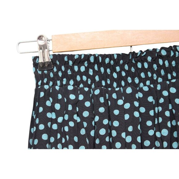 Vintage Carole Little Midi Skirt Size 4 Pull On Elastic Waist Polka Dot Pleated - Picture 6 of 13